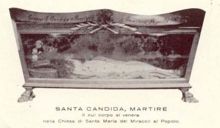 Image result for SANTA CANDIDA MARTIRE NAPOLES santa maria del milagro roma